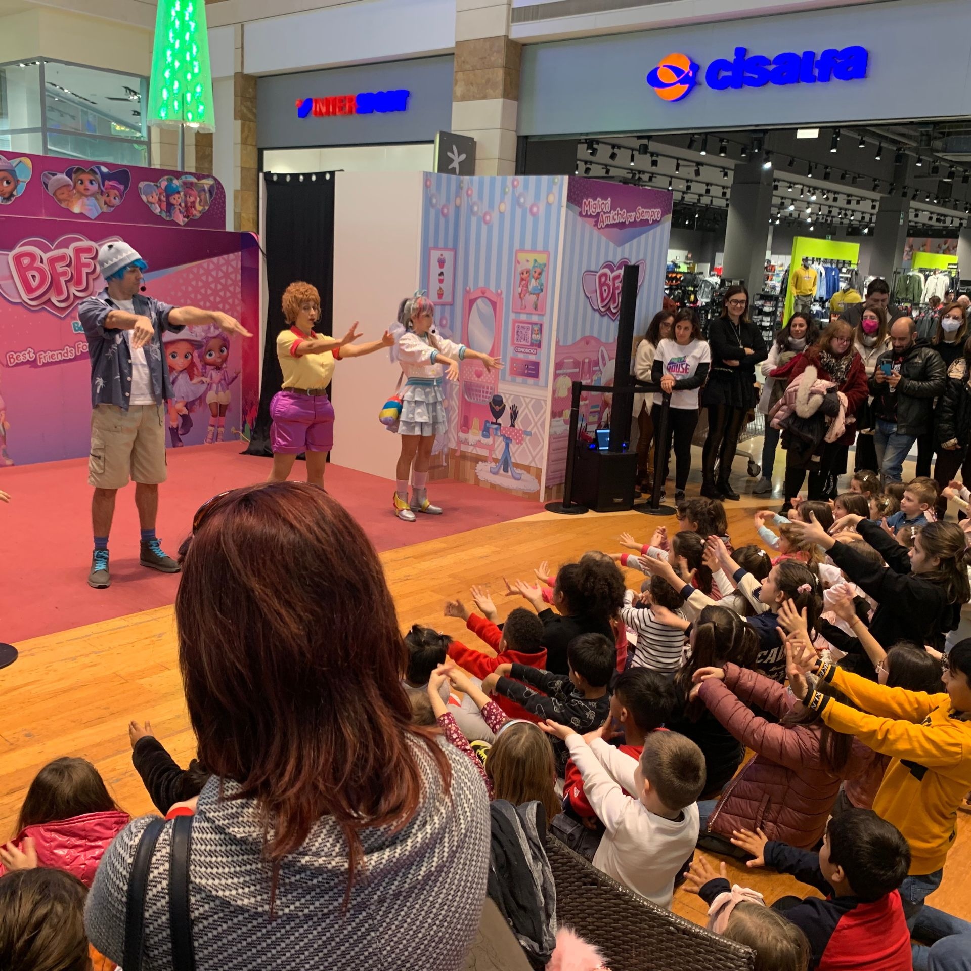 evento tour family kids TV giocattoli